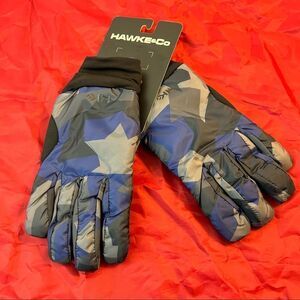 Hawke & Co Gloves Blue Gray Lightweight Winter Touch Finger Comfy Casual